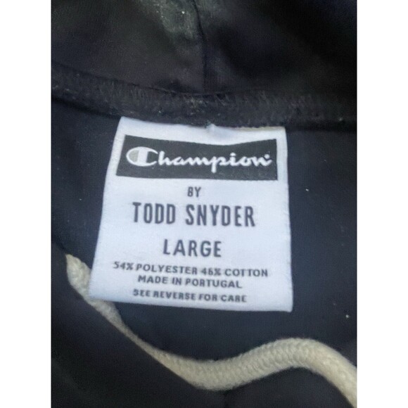 Todd Snyder X Champion Hoodie Navy Blue Men’s Large Mid weight Sweatshirt - Picture 3 of 6